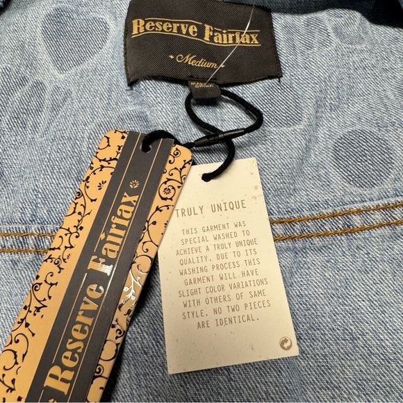 Reserve Fairfax | Groovy Embellished Denim Vest NWT - Picture 6 of 9